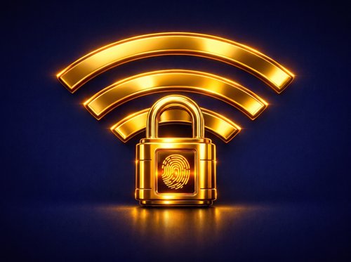 Smart Security and Wi-Fi icon